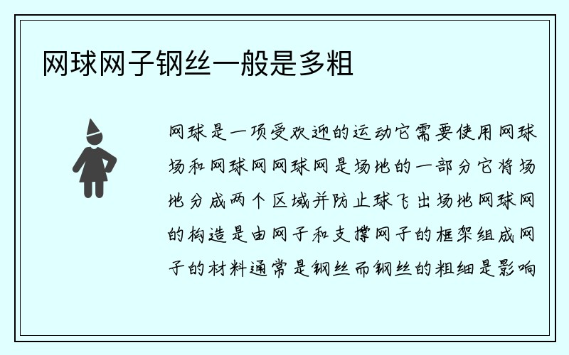 网球网子钢丝一般是多粗