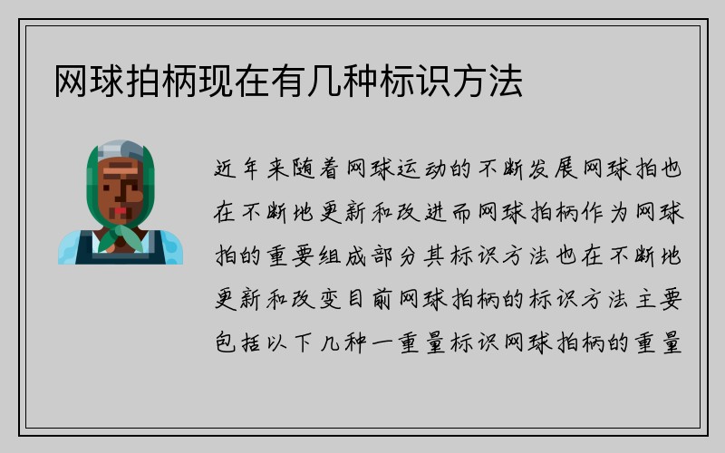 网球拍柄现在有几种标识方法